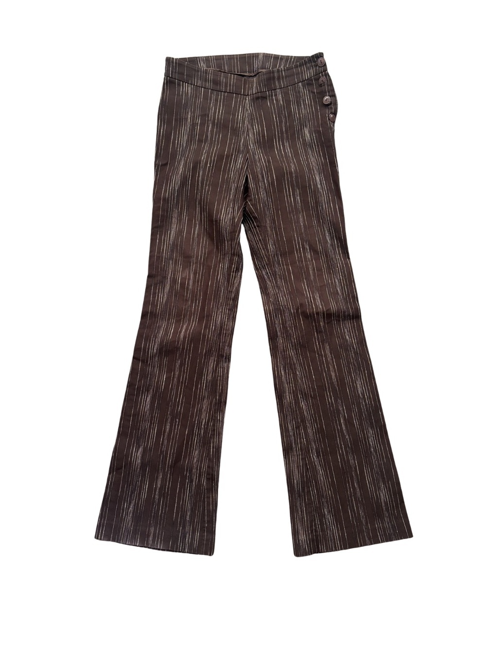 Mexx Y2K Brown Textured Flared Pants